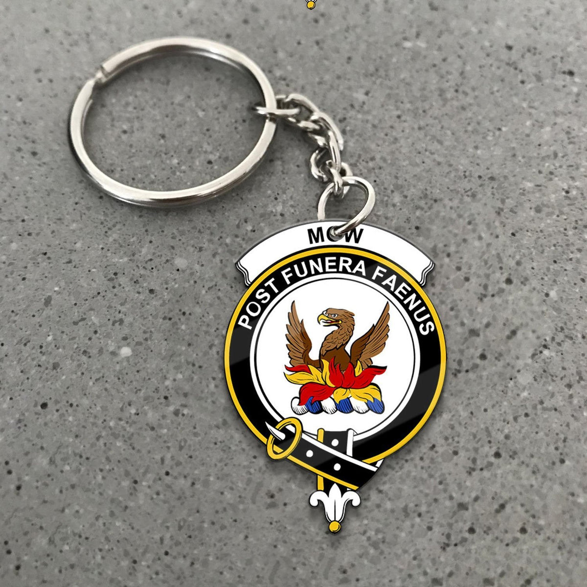 Clan Mow Tartan Crest Keychain EK93 Clan Mow Tartan Today   