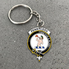 Clan Pennycook Tartan Crest Keychain KT72 Clan Pennycook Tartan Today   