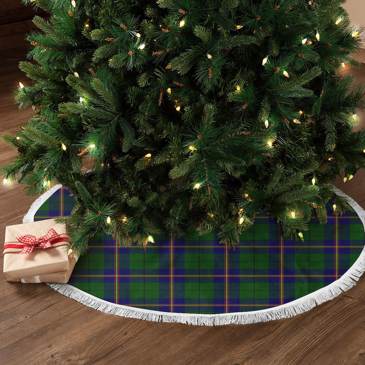 Clan Carmichael Modern Tartan Christmas Tree Skirt QH43 Carmichael Modern Tartan Tartan Christmas   