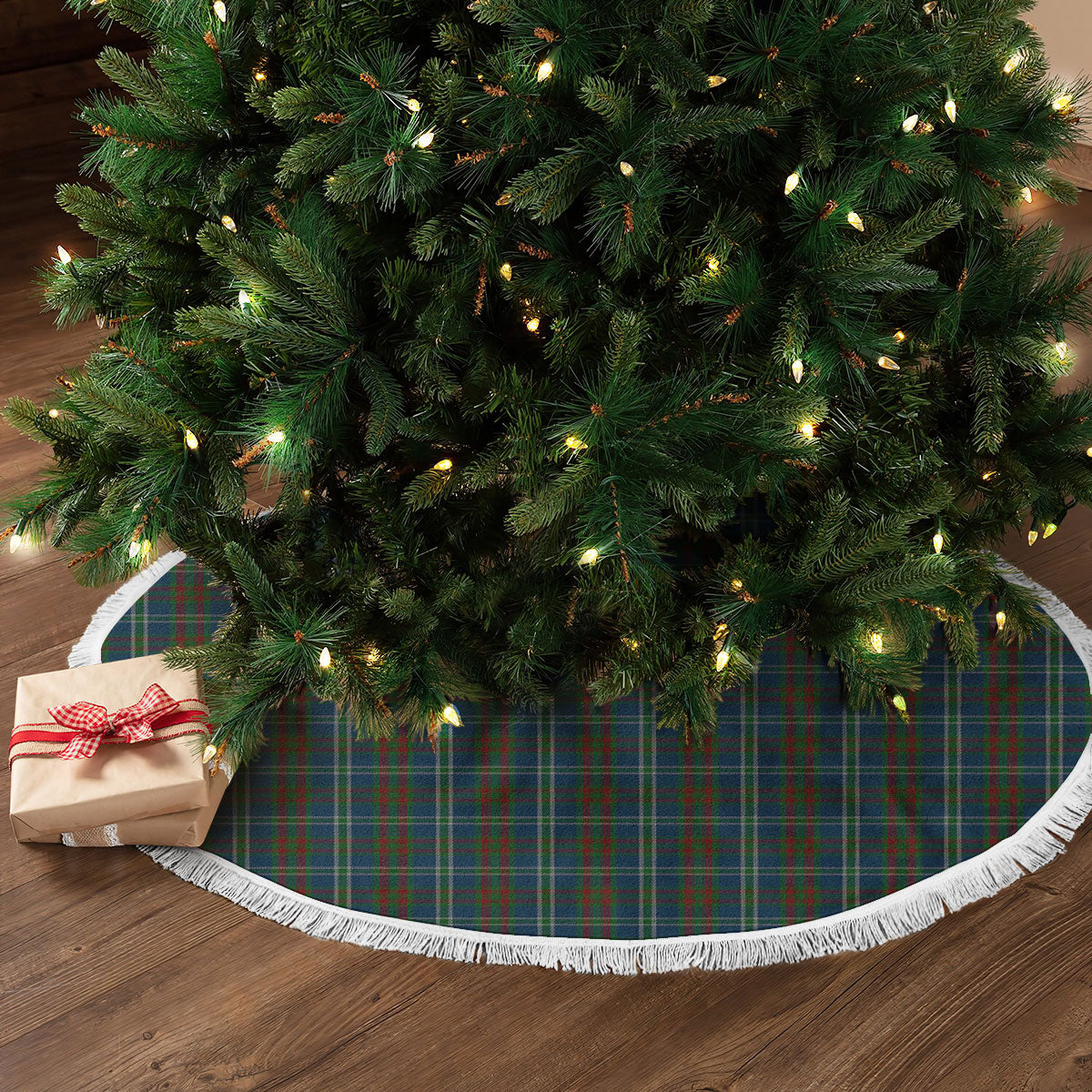 Clan Cathcart Tartan Christmas Tree Skirt AJ56 Cathcart Tartan Tartan Christmas   