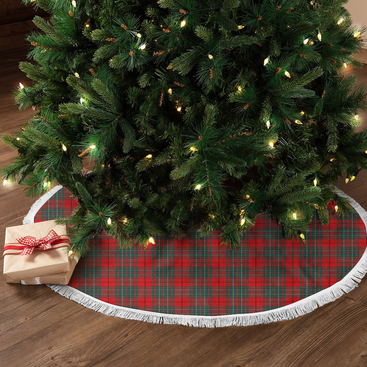 Clan Cheyne Tartan Christmas Tree Skirt PD18 Cheyne Tartan Tartan Christmas   