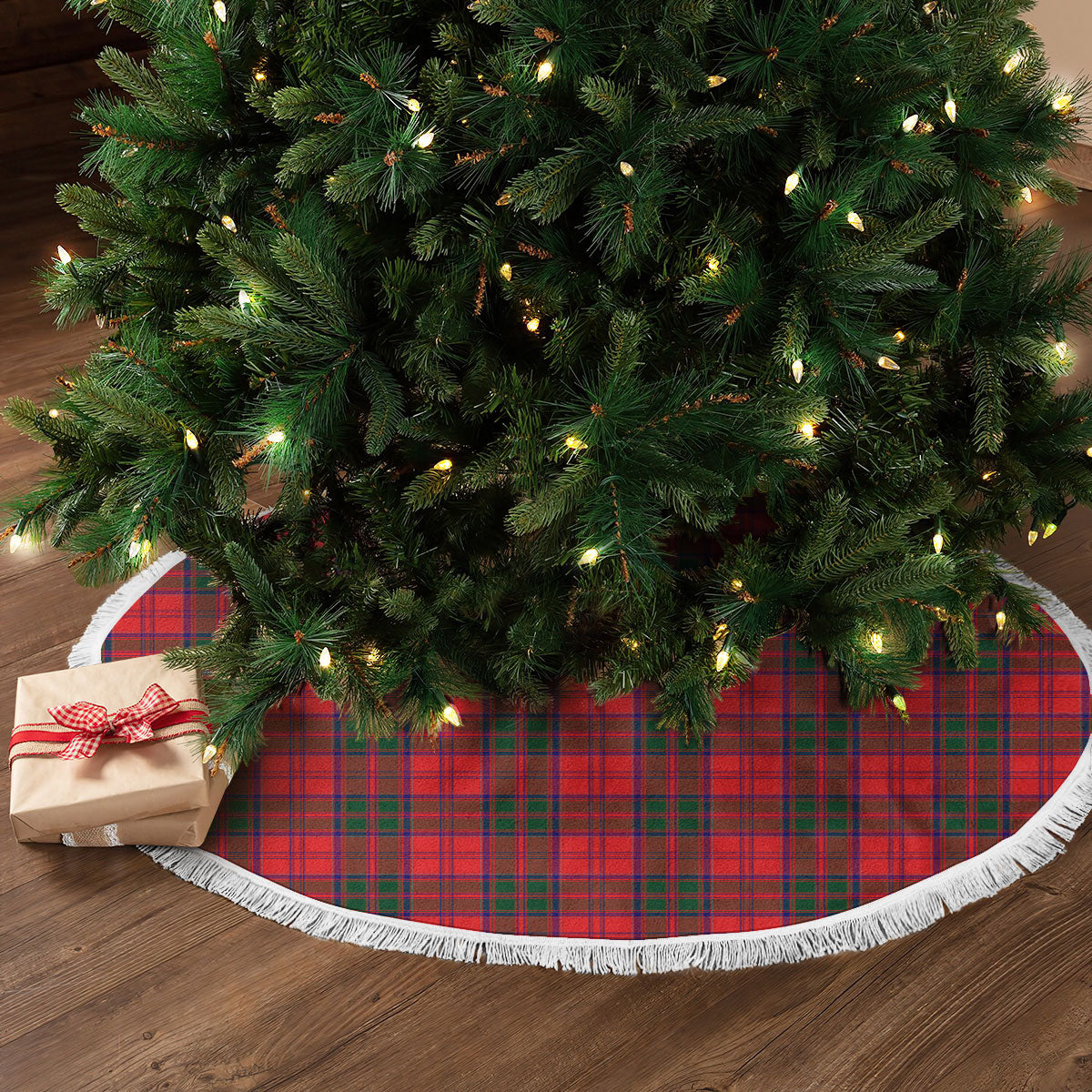 Clan Drummond Modern Tartan Christmas Tree Skirt CV64 Drummond Modern Tartan Tartan Christmas   