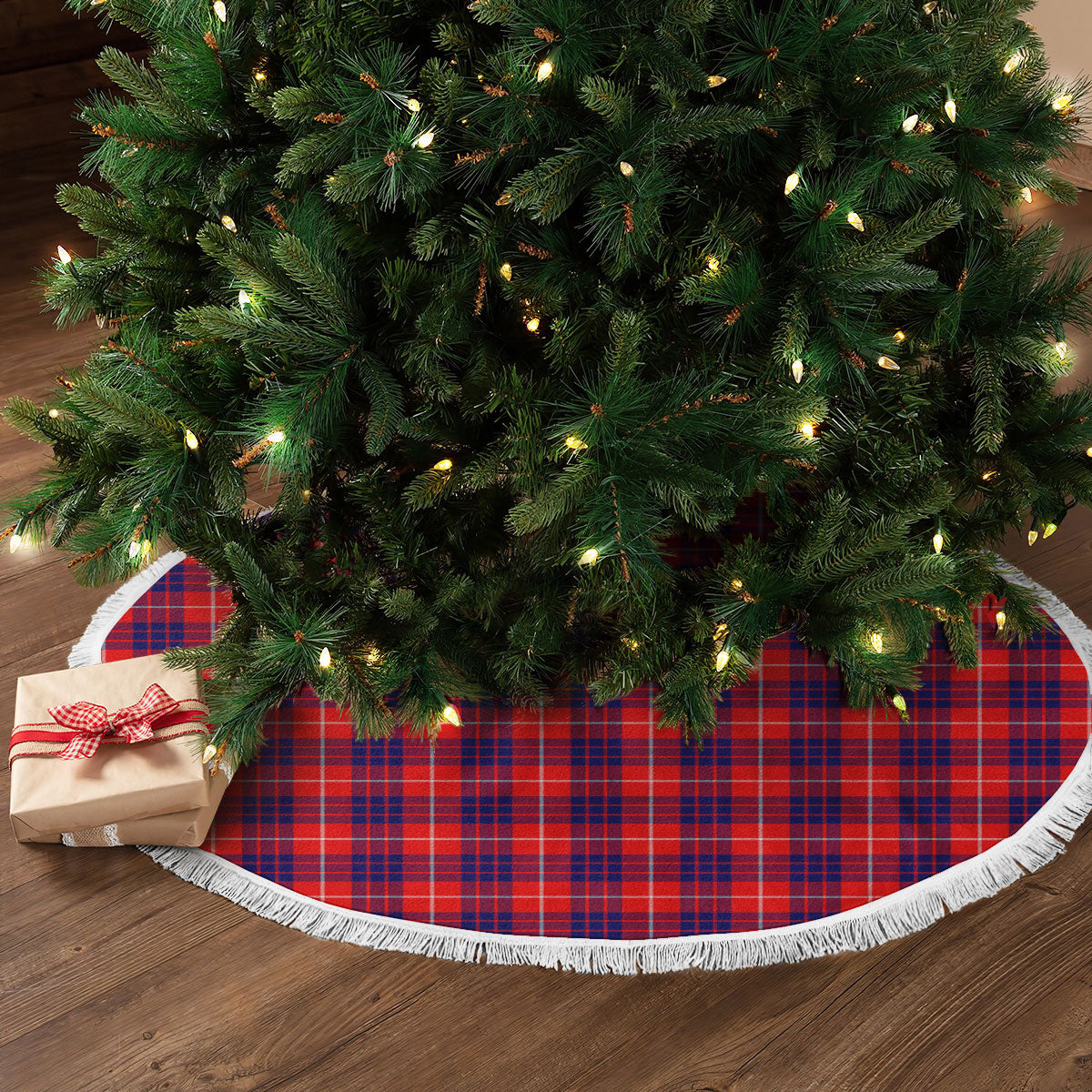 Clan Hamilton Modern Tartan Christmas Tree Skirt YH91 Hamilton Modern Tartan Tartan Christmas   