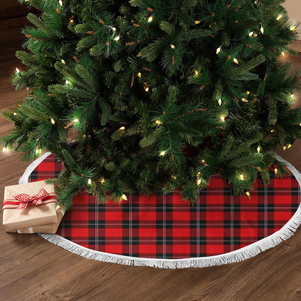 Clan Ramsay Modern Tartan Christmas Tree Skirt IJ92 Ramsay Modern Tartan Tartan Christmas   