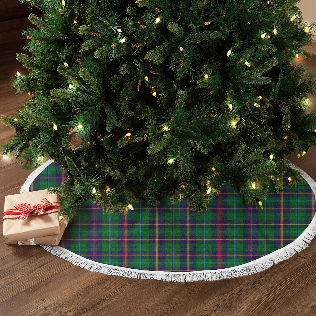 Clan Young Modern Tartan Christmas Tree Skirt II50 Young Modern Tartan Tartan Christmas   