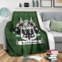 Clan McMurdo Tartan Coat of Arms BlanketHE11 Clan Hall Tartan Today   