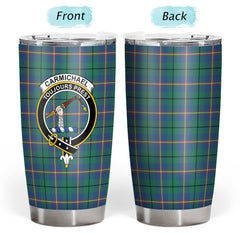 Clan Carmichael Ancient Tartan Crest Tumbler XL85 Clan Carmichael Tartan Today   