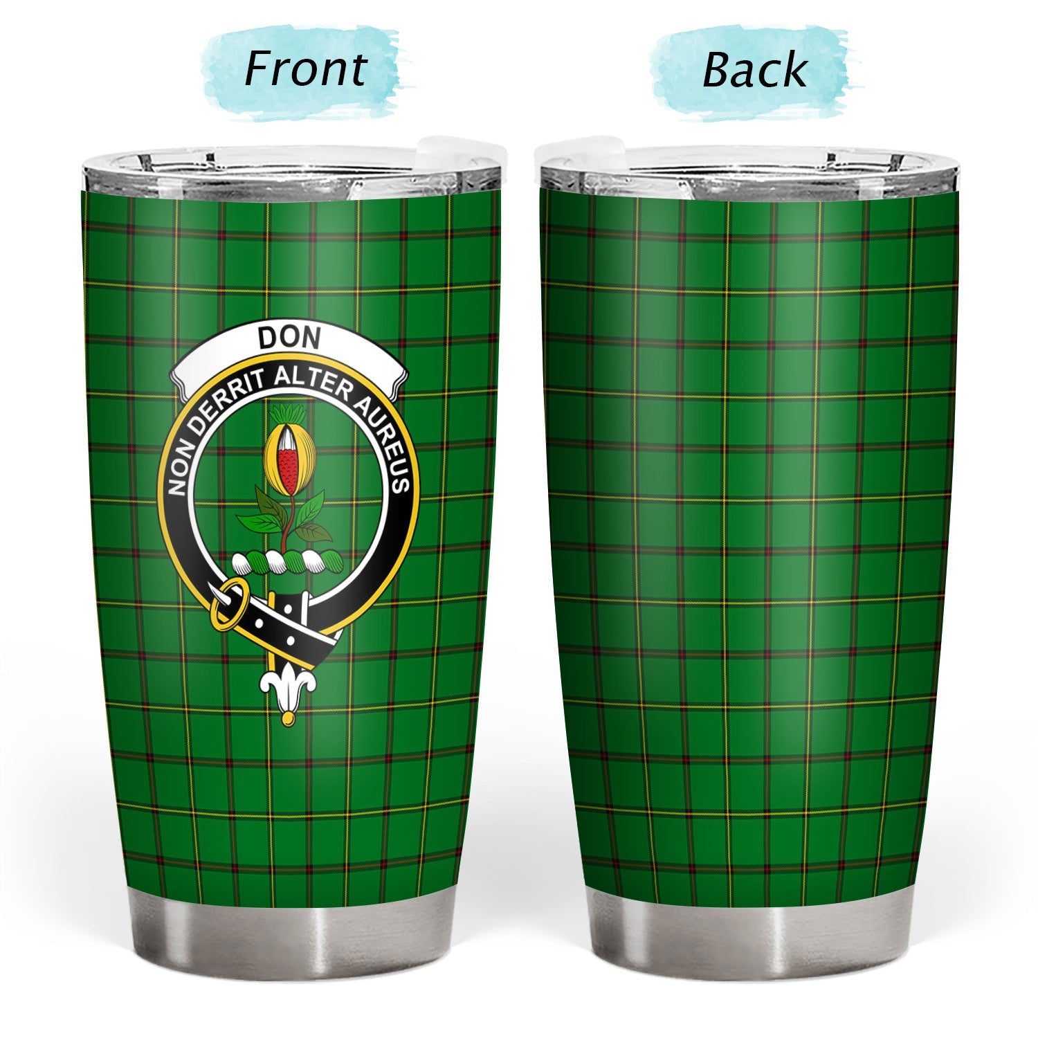 Clan Don Tartan Crest Tumbler JG58 Clan Don Tartan Today   