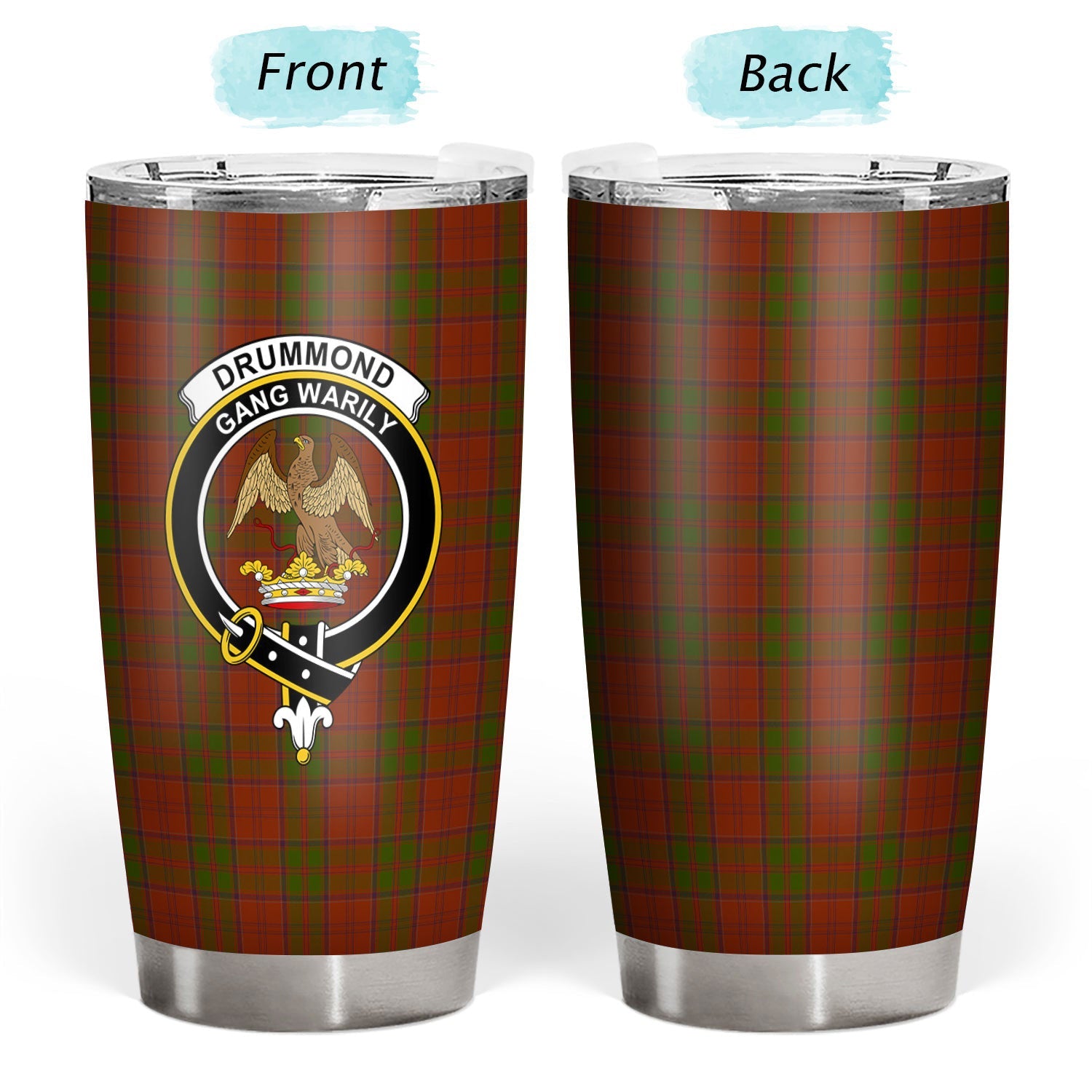 Clan Drummond Tartan Crest Tumbler XZ23 Clan Drummond Tartan Today   