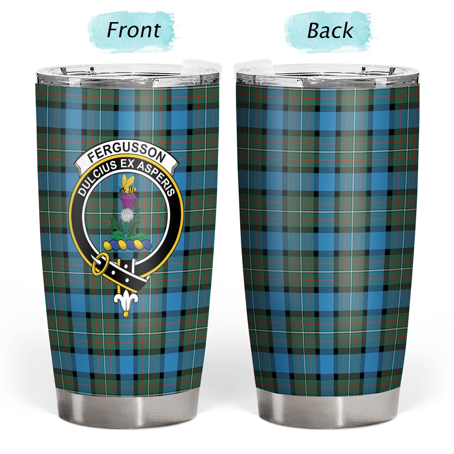 Clan Fergusson Ancient Tartan Crest Tumbler LY84 Clan Fergusson Tartan Today   