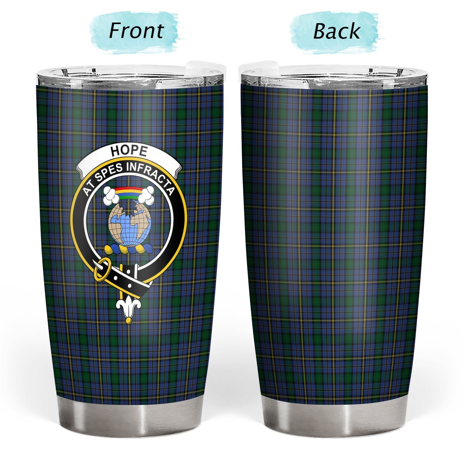 Clan Hope Tartan Crest Tumbler RD32 Clan Hope Tartan Today   