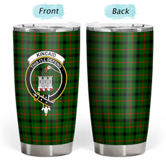 Clan Kincaid Tartan Crest Tumbler PY43 Clan Kincaid Tartan Today   