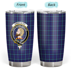 Clan Kirkcaldy Tartan Crest Tumbler CC11 Clan Kirk Tartan Today   