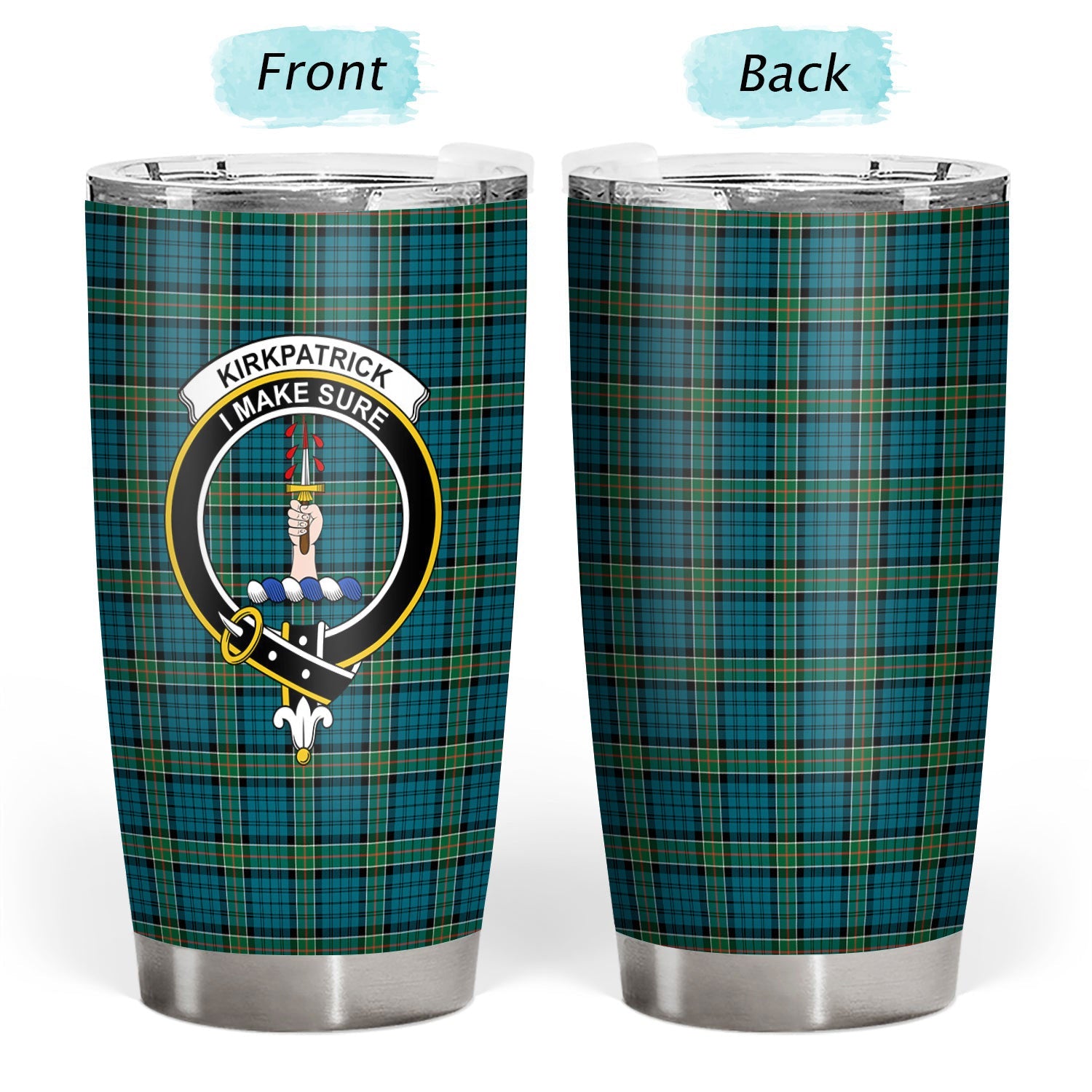 Clan Kirkpatrick Ancient Tartan Crest Tumbler ZJ54 Clan Kirk Tartan Today   