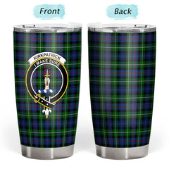 Clan Kirkpatrick Tartan Crest Tumbler CB70 Clan Kirk Tartan Today   