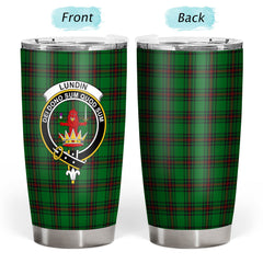 Clan Lundin Tartan Crest Tumbler XG35 Clan Lundin Tartan Today   