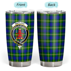 Clan Maitland Tartan Crest Tumbler LJ53 Clan Maitland Tartan Today   