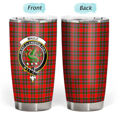 Clan Maule Tartan Crest Tumbler VV75 Clan Maule Tartan Today   