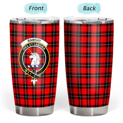 Clan Ramsay Modern Tartan Crest Tumbler NY79 Clan Ramsay Tartan Today   