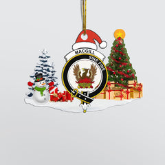 Clan Macgill Crest Tartan Acrylic Christmas Ornament UW91 Macgill Tartan Tartan Christmas   