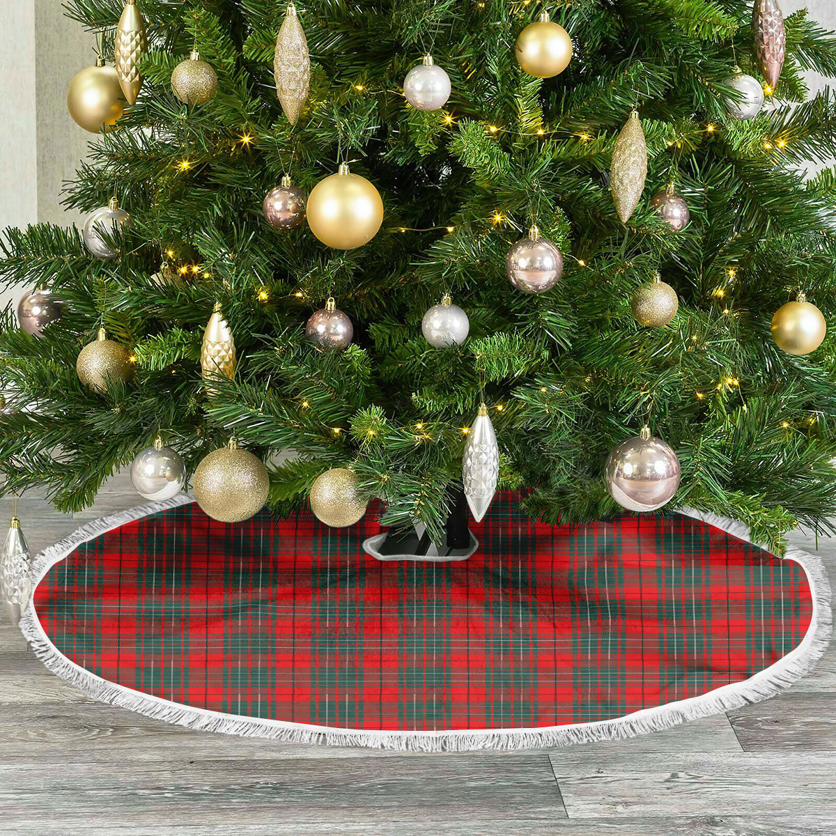 Clan Cheyne Tartan Christmas Tree Skirt PD18 Cheyne Tartan Tartan Christmas   