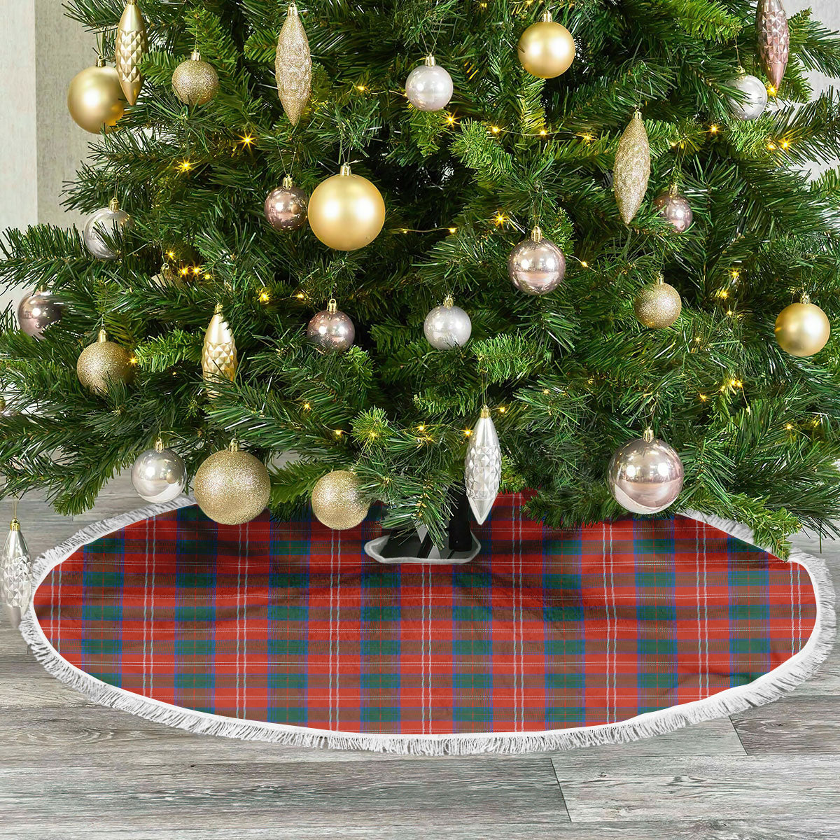 Clan Chisholm Ancient Tartan Christmas Tree Skirt DR45 Chisholm Ancient Tartan Tartan Christmas   