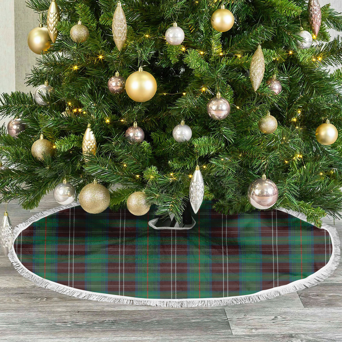 Clan Chisholm Hunting Ancient Tartan Christmas Tree Skirt MC31 Chisholm Hunting Ancient Tartan Tartan Christmas   