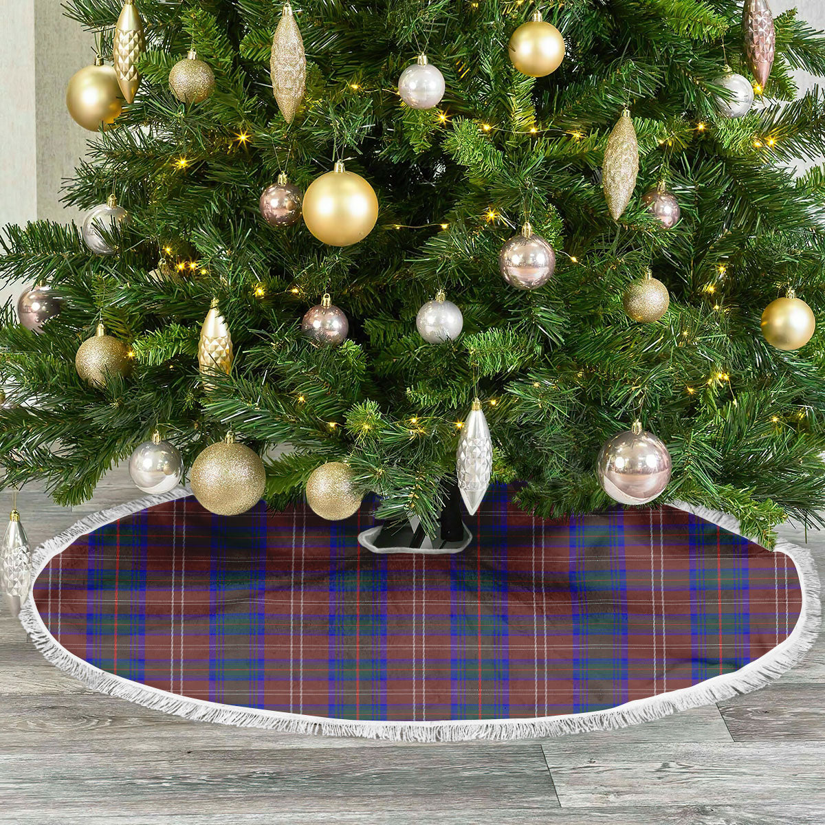 Clan Chisholm Hunting Modern Tartan Christmas Tree Skirt KT18 Chisholm Hunting Modern Tartan Tartan Christmas   