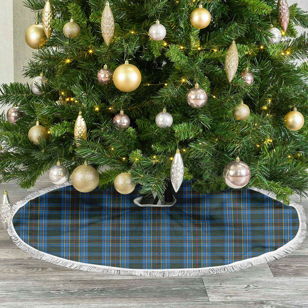 Clan Cockburn Modern Tartan Christmas Tree Skirt RJ82 Cockburn Modern Tartan Tartan Christmas   