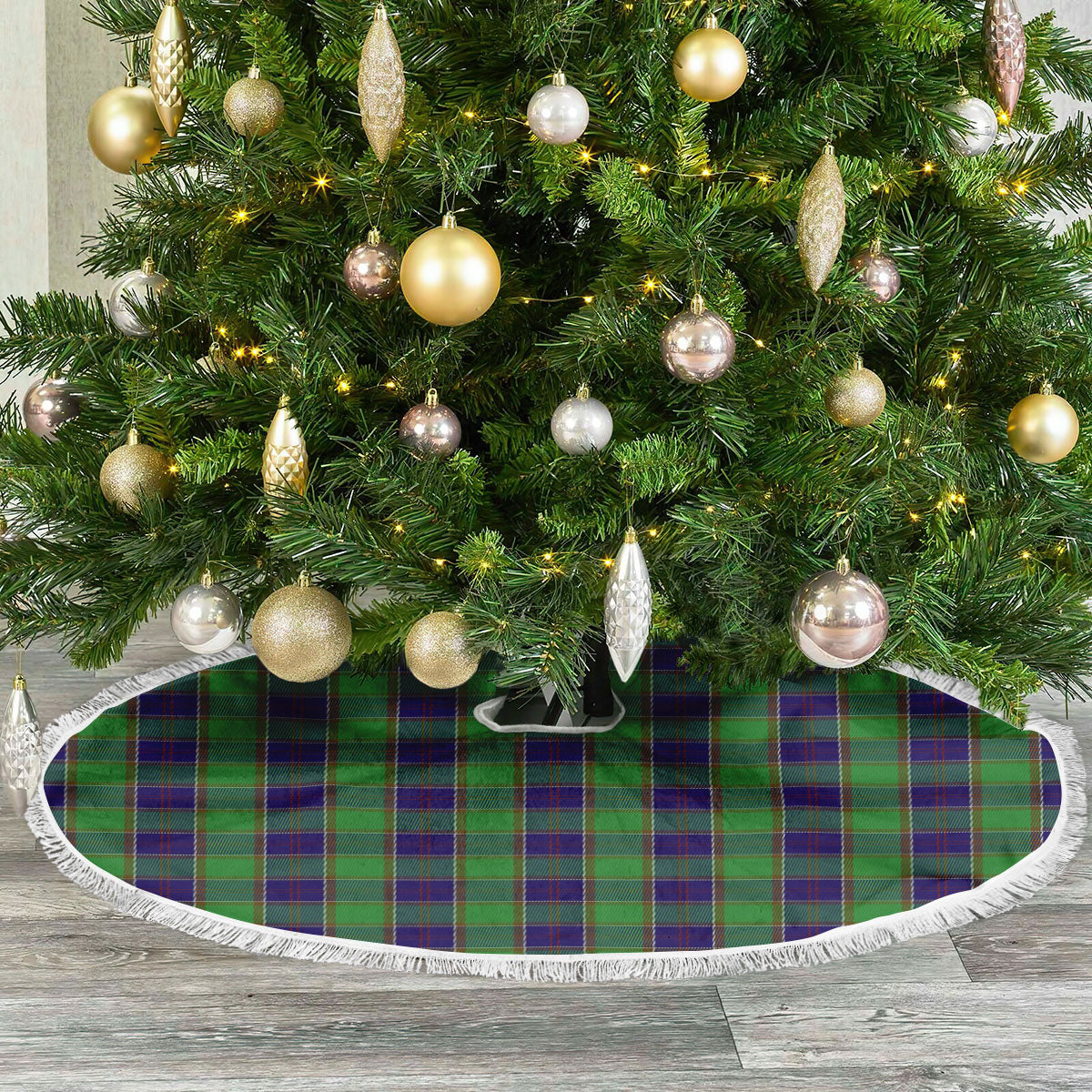 Clan Colville Tartan Christmas Tree Skirt WD55 Colville Tartan Tartan Christmas   