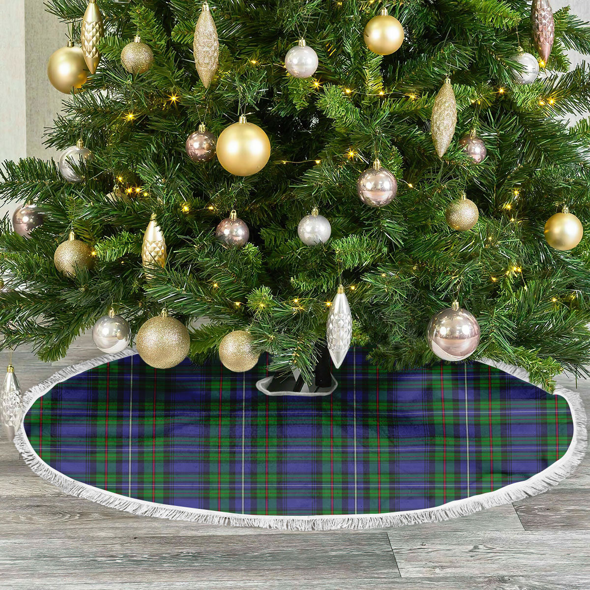 Clan Donnachaidh Tartan Christmas Tree Skirt UV72 Donnachaidh Tartan Tartan Christmas   