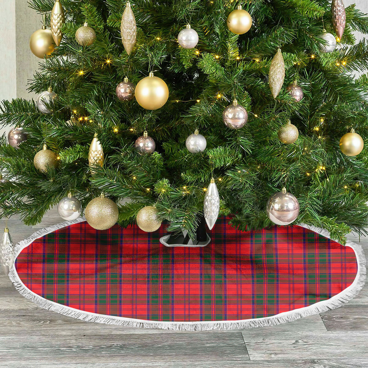 Clan Drummond Modern Tartan Christmas Tree Skirt CV64 Drummond Modern Tartan Tartan Christmas   