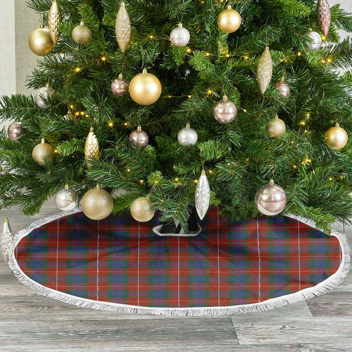 Clan Fraser (of Lovat) Ancient Tartan Christmas Tree Skirt PM63 Fraser (of Lovat) Ancient Tartan Tartan Christmas   