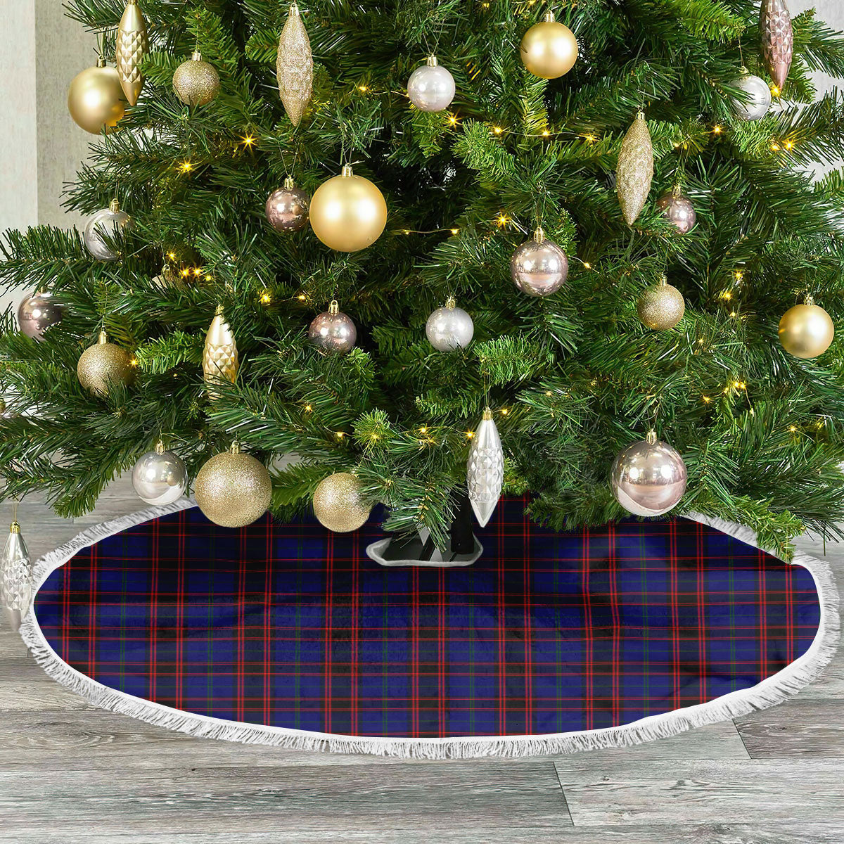 Clan Home Modern Tartan Christmas Tree Skirt HA45 Home Modern Tartan Tartan Christmas   