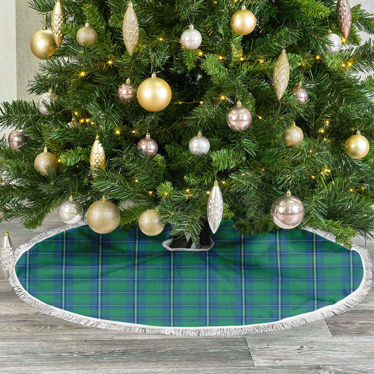 Clan Irvine Ancient Tartan Christmas Tree Skirt SK78 Irvine Ancient Tartan Tartan Christmas   