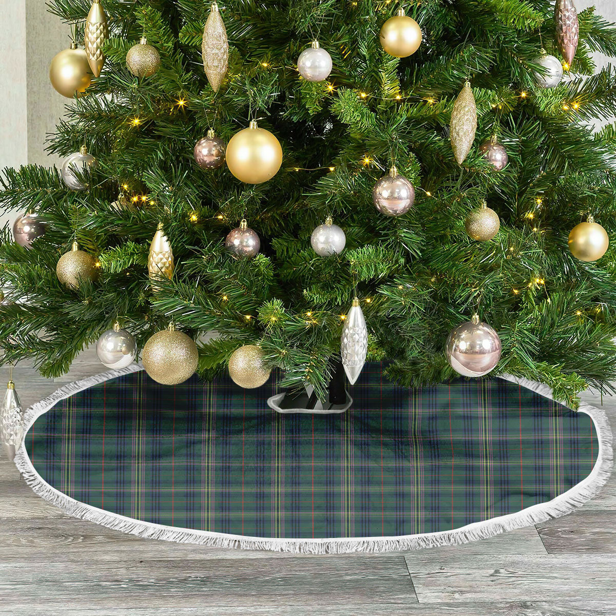 Clan Kennedy Modern Tartan Christmas Tree Skirt GL62 Kennedy Modern Tartan Tartan Christmas   