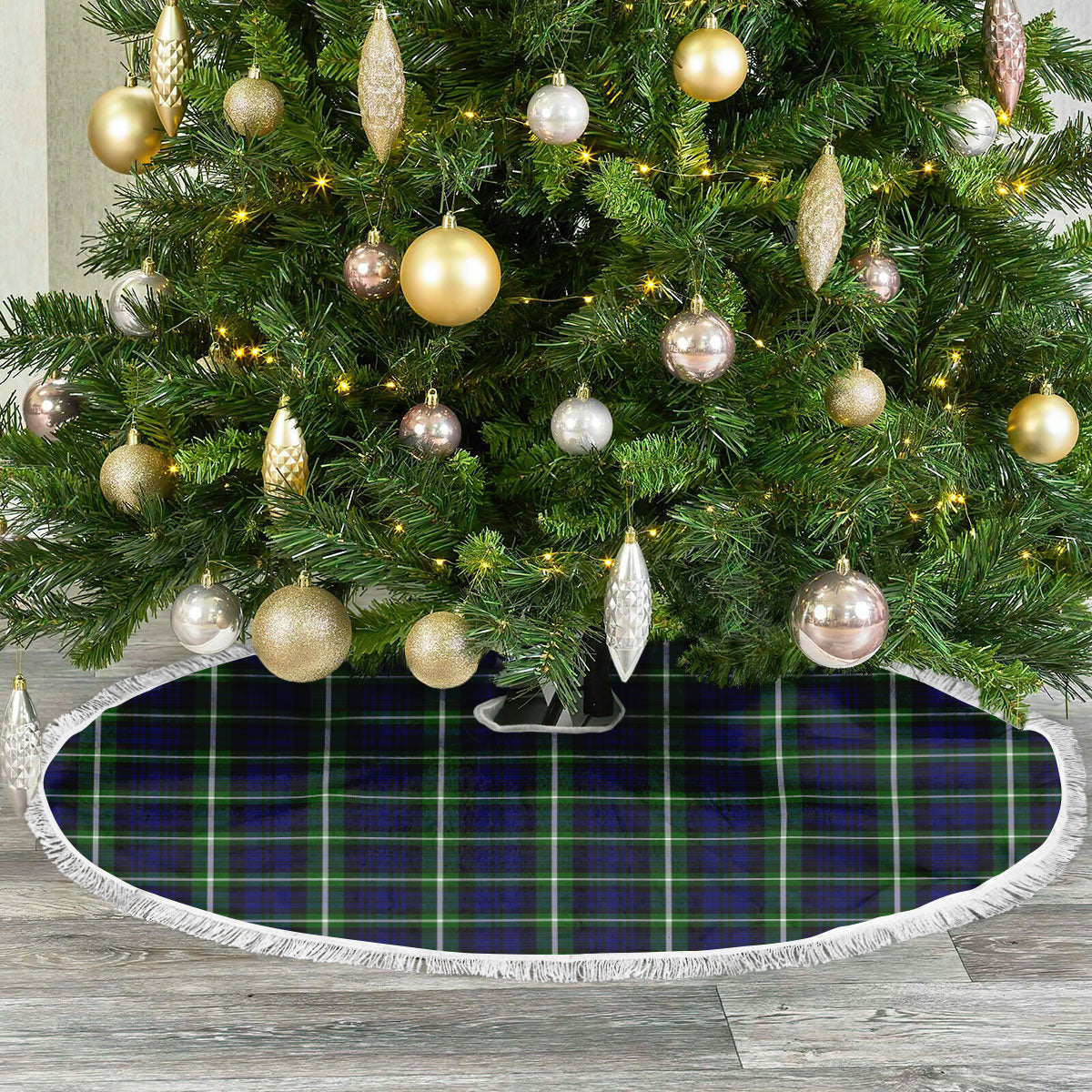 Clan Lamont Modern Tartan Christmas Tree Skirt CA82 Lamont Modern Tartan Tartan Christmas   