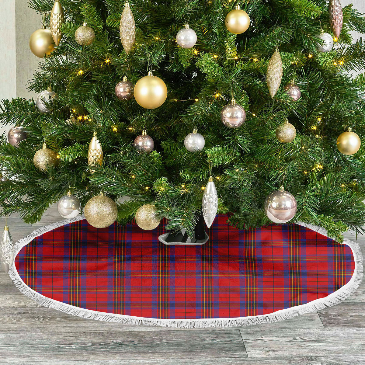 Clan Leslie Modern Tartan Christmas Tree Skirt ZF31 Leslie Modern Tartan Tartan Christmas   