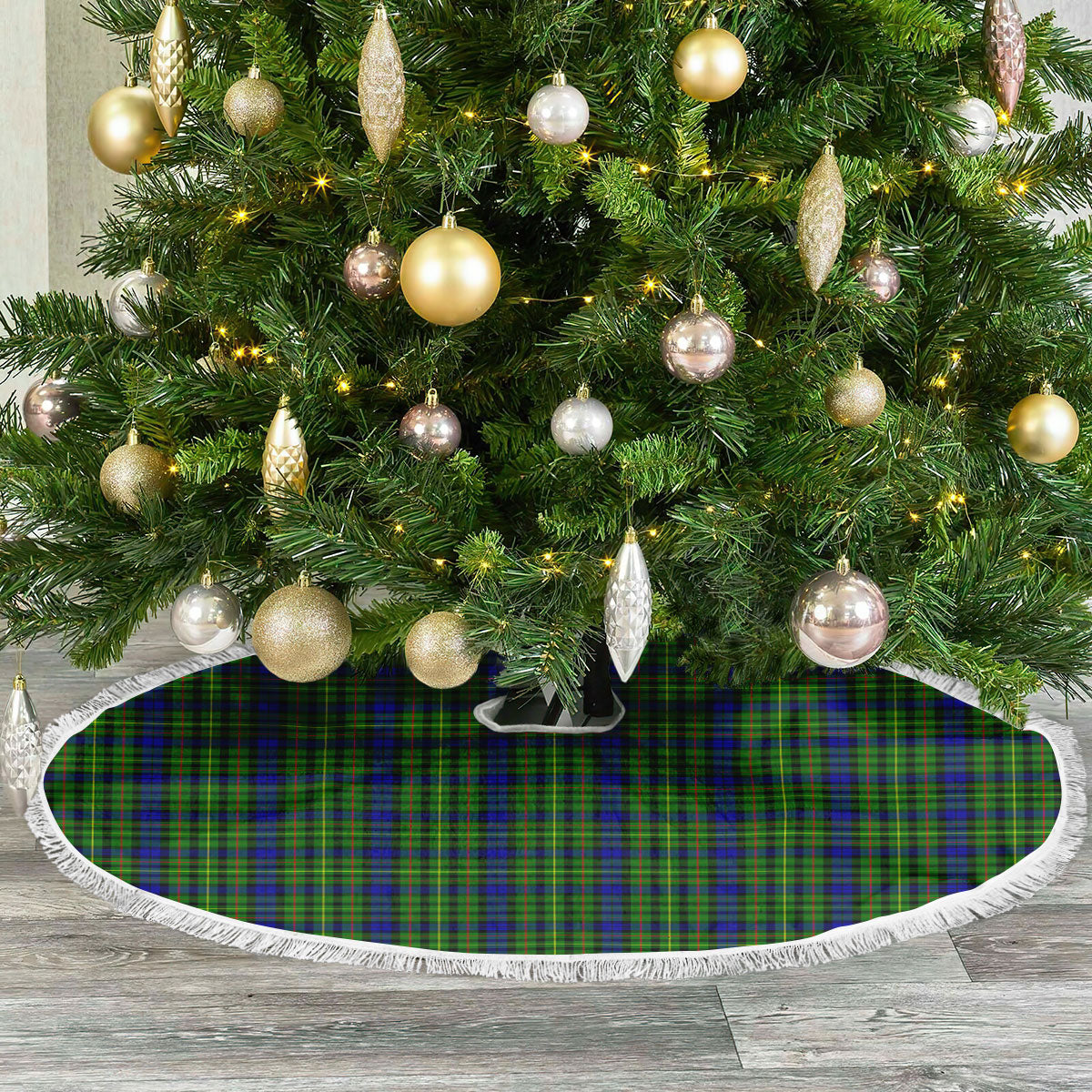 Clan Rollo Modern Tartan Christmas Tree Skirt KV63 Rollo Modern Tartan Tartan Christmas   