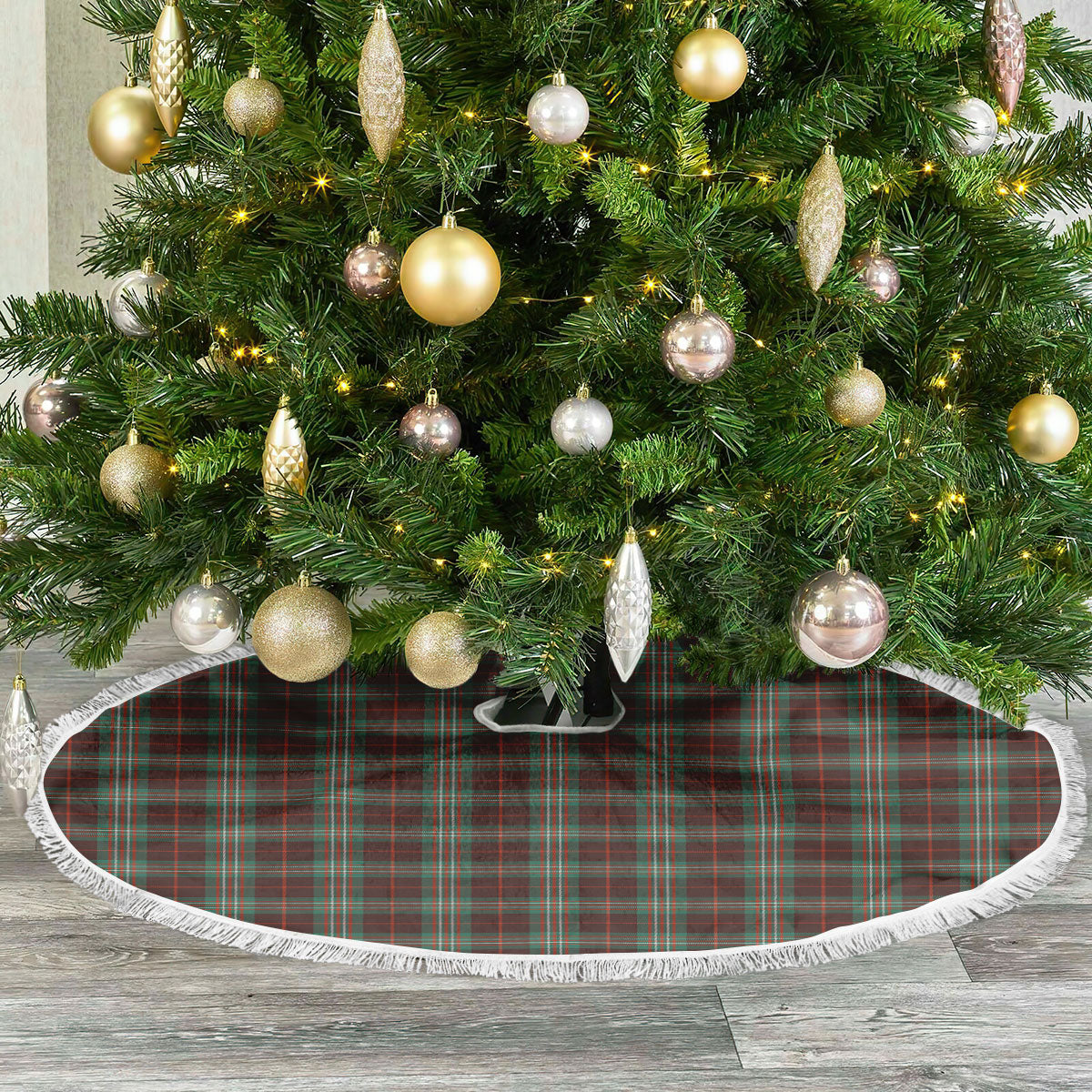 Clan Scott Brown Ancient Tartan Christmas Tree Skirt FF14 Scott Brown Ancient Tartan Tartan Christmas   