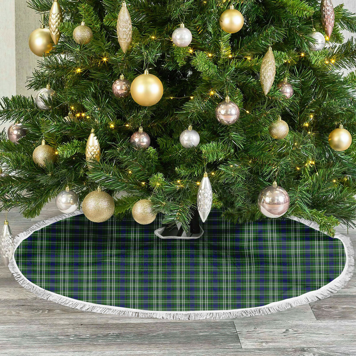 Clan Spottiswood Tartan Christmas Tree Skirt BU65 Spottiswood Tartan Tartan Christmas   