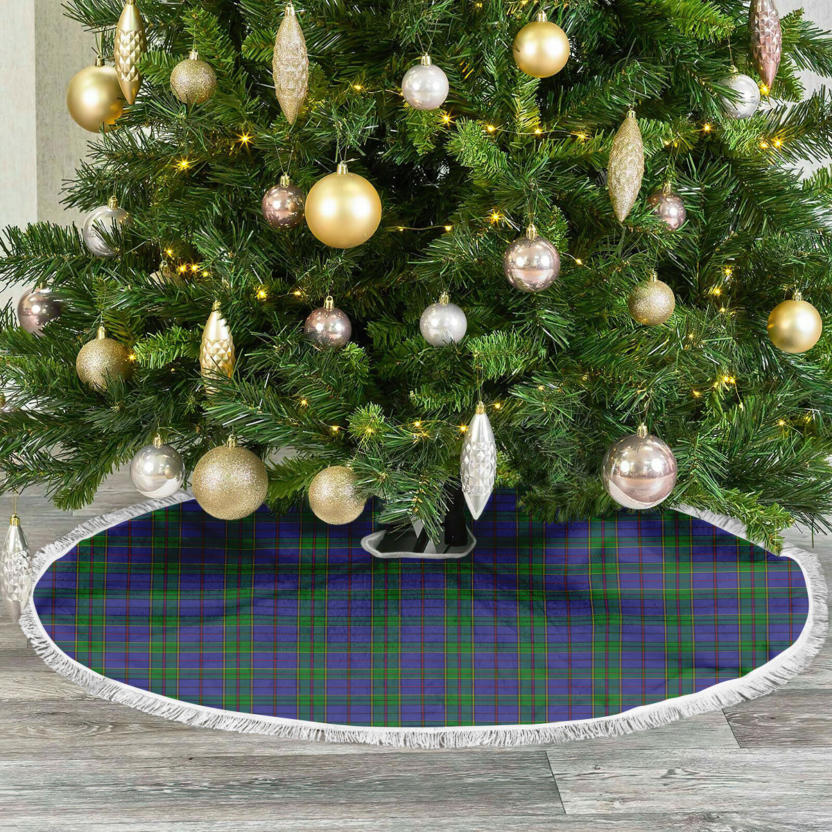 Clan Strachan Tartan Christmas Tree Skirt CH49 Strachan Tartan Tartan Christmas   