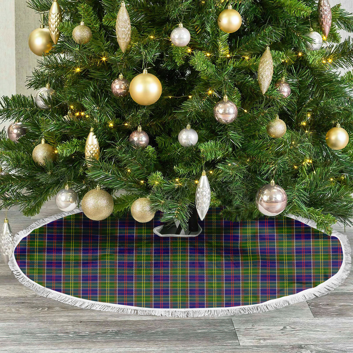 Clan Whitelaw Tartan Christmas Tree Skirt GO34 Whitelaw Tartan Tartan Christmas   