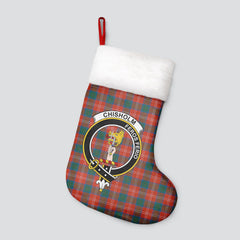 Clan Chisholm Ancient Tartan Crest Christmas Stocking CV23 Chisholm Ancient Tartan Tartan Stocking   