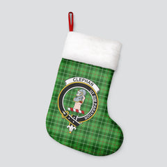 Clan Clephan (or Clephane) Tartan Crest Christmas Stocking WW88 Clephan (or Clephane) Tartan Tartan Stocking   