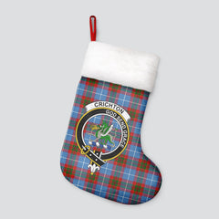 Clan Crichton Tartan Crest Christmas Stocking VG33 Crichton Tartan Tartan Stocking   