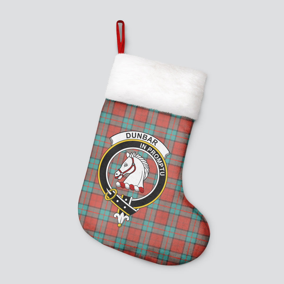 Clan Dunbar Ancient Tartan Crest Christmas Stocking TF25 Dunbar Ancient Tartan Tartan Stocking   