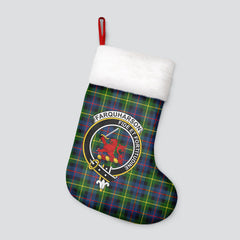 Clan Farquharson Modern Tartan Crest Christmas Stocking DI59 Farquharson Modern Tartan Tartan Stocking   