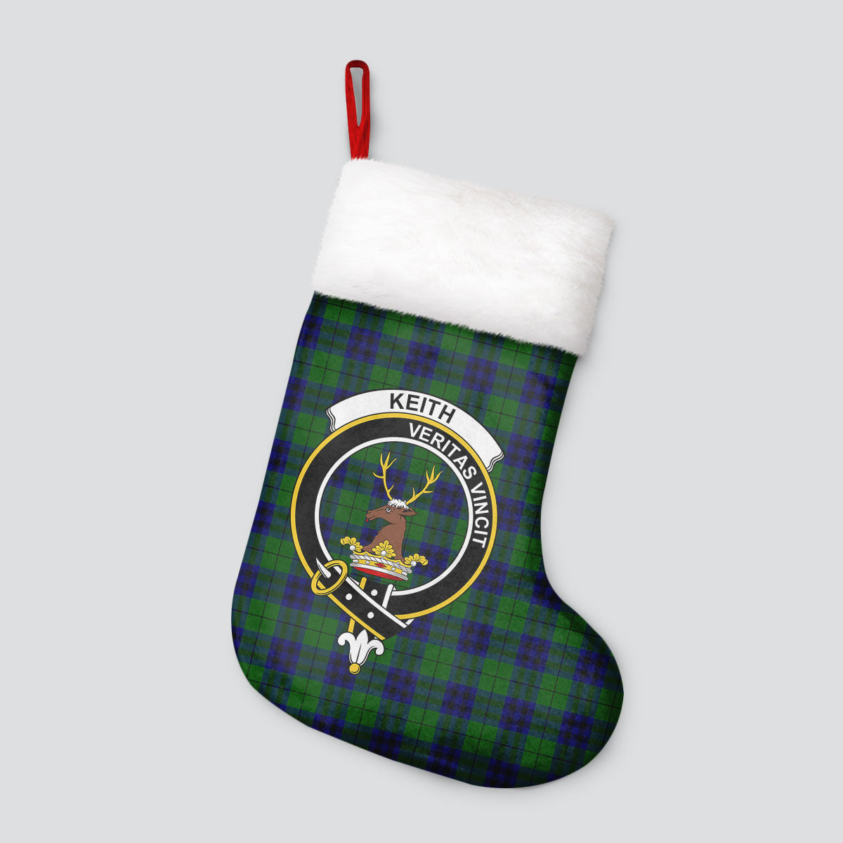 Clan Keith Modern Tartan Crest Christmas Stocking EJ10 Keith Modern Tartan Tartan Stocking   