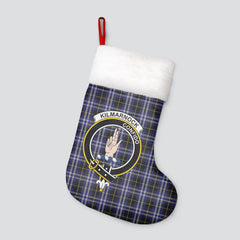 Clan Kilmarnock Tartan Crest Christmas Stocking IU78 Kilmarnock Tartan Tartan Stocking   